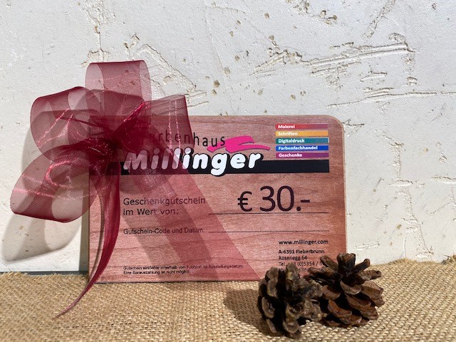 Farben Millinger- Gutscheine